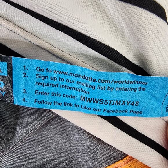 Mondetta Cycling Shirt Women Large Bike Striped Half Zip Bottle Pockets Athletic - Picture 15 of 15